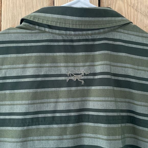Arc'teryx Brohm Striped Casual Button Down Shirt - Picture 7 of 13